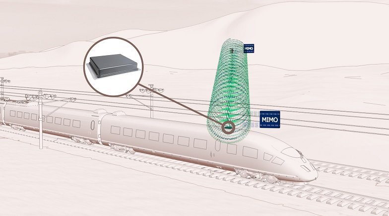 HUBER+SUHNER LANCIERT BAHNANTENNE ZUR STEIGERUNG DES 4G- UND 5G-DATENDURCHSATZES